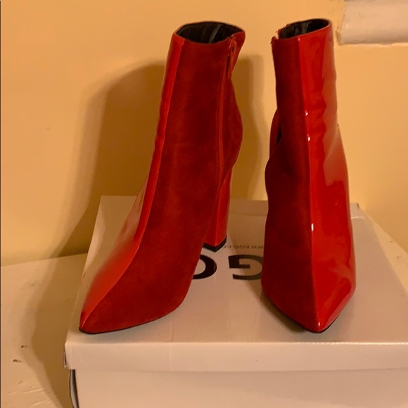 EGO Shoes - Patent/suede booties